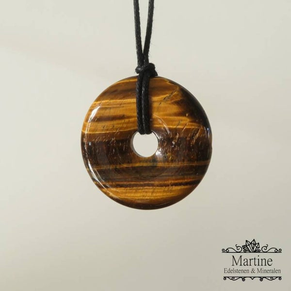 Tijgeroog donut hanger.