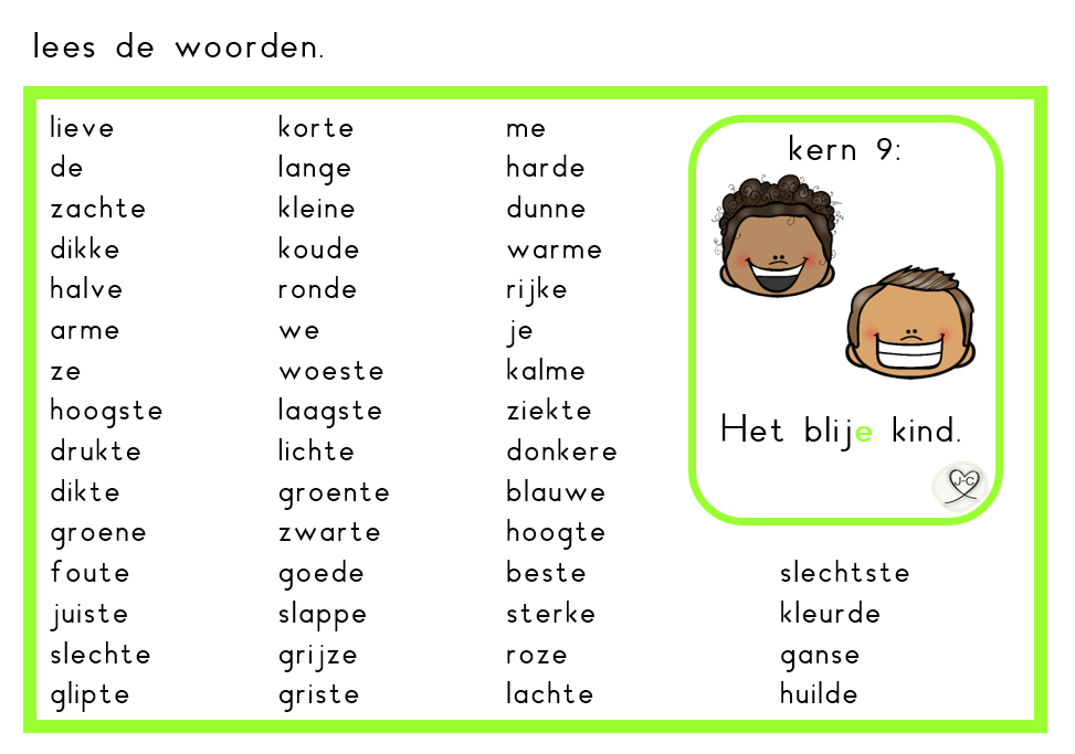Kern 9 / Veilig Leren Lezen / Groep 3 | juf-cindy.nl