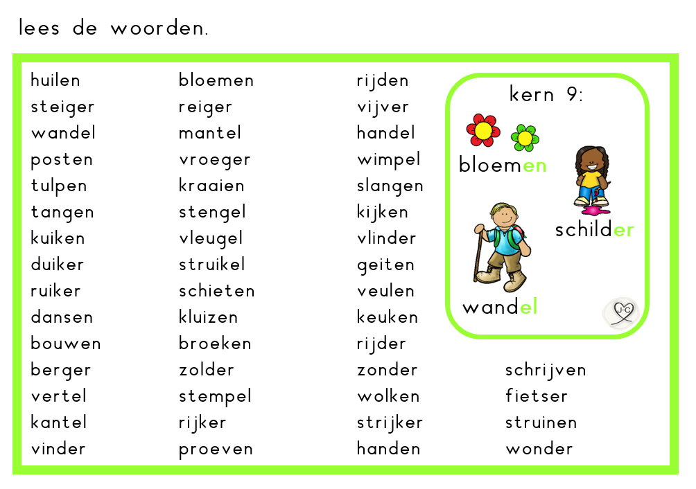 Kern 9 / Veilig Leren Lezen / Groep 3 | juf-cindy.nl