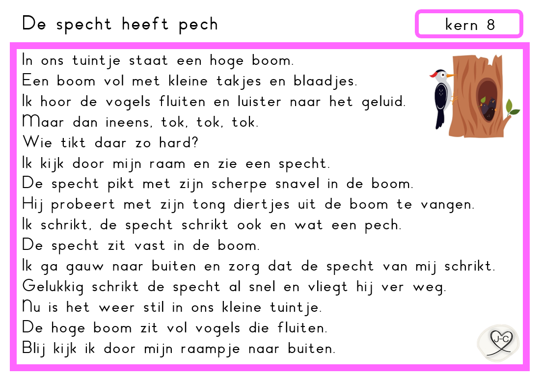 Kern 8 / Veilig Leren Lezen / Groep 3 | juf-cindy.nl