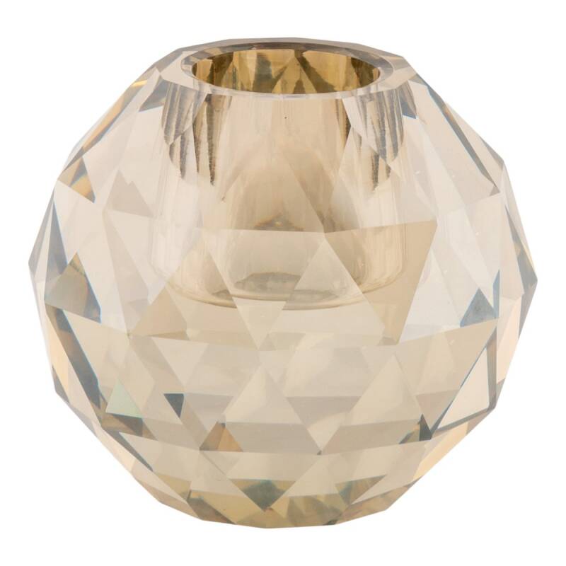 Kaarshouder glas | beige