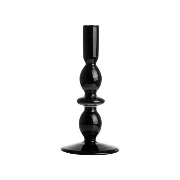 Dinerkaarshouder glas | zwart | M