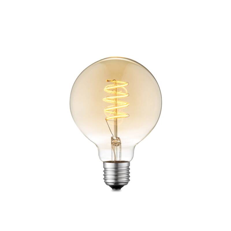 LED lamp Spiral 2700K G95 E27 dimbaar - amber 4W