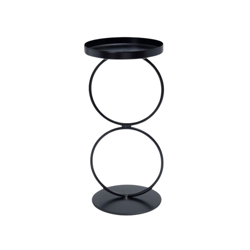 Kandelaar Circle | zwart