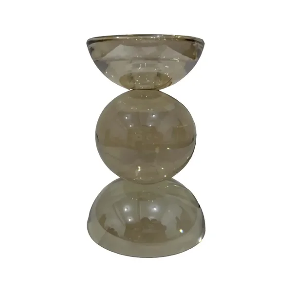 Kandelaar Kristalglas | goud glans XS