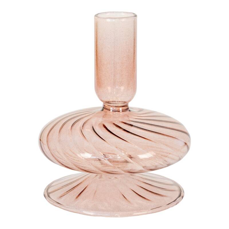 Kandelaar Wave bruin/roze