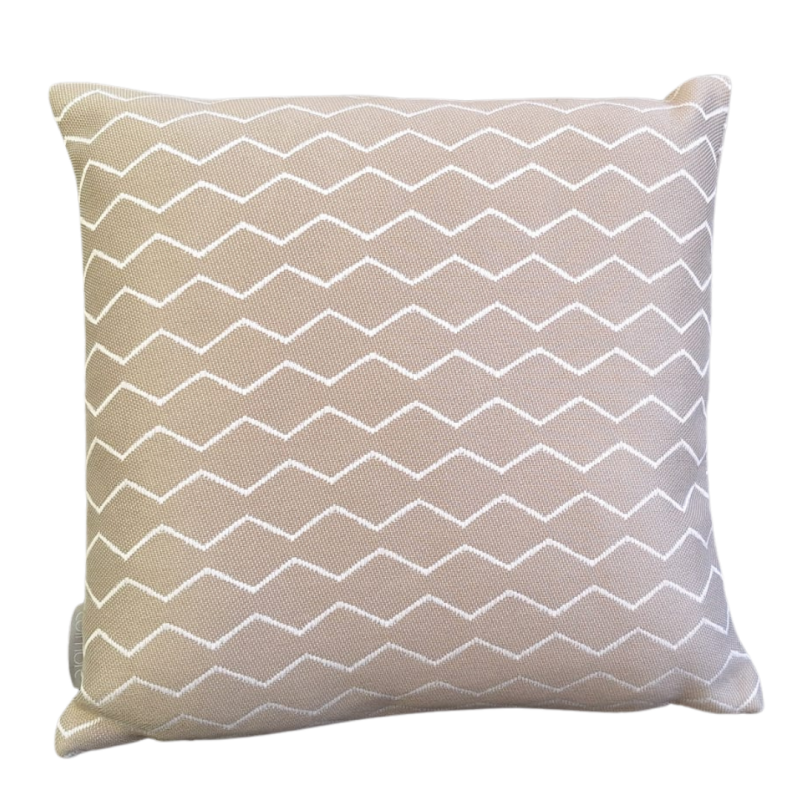 Luxe buitenkussen Zigzag | taupe