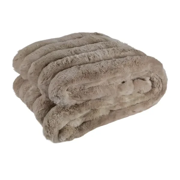 Luxe plaid Rib | taupe