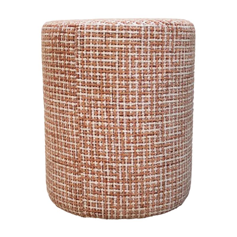 Luxe poef | terra beige