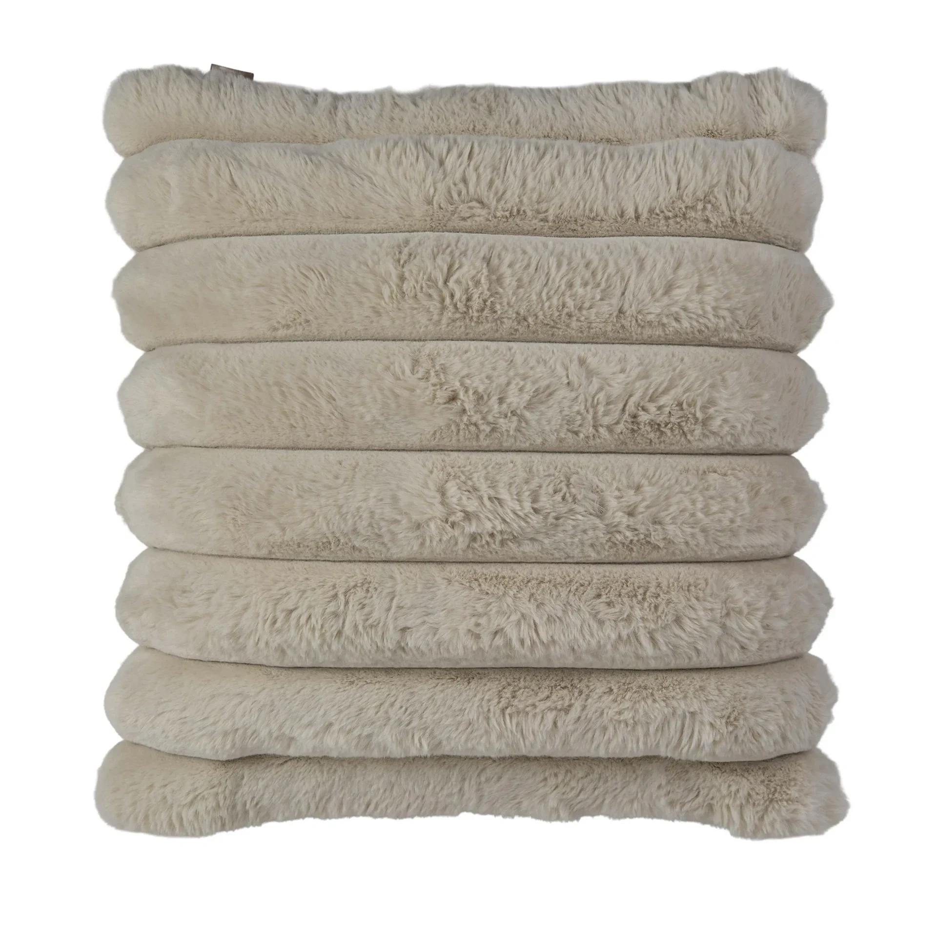 Luxe sierkussen Fluffy Rib | zand