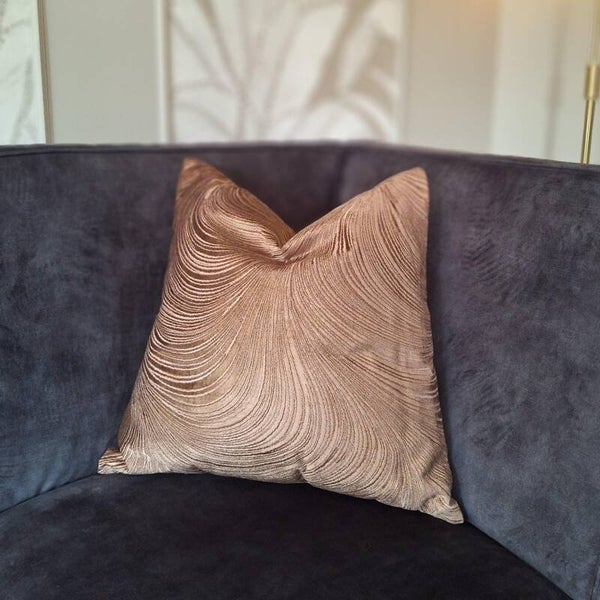 Luxe sierkussen Wave | bruin