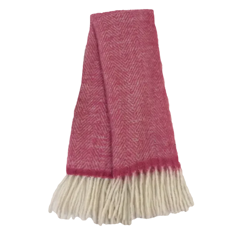 Luxe Statement Plaid | fuchsia beige