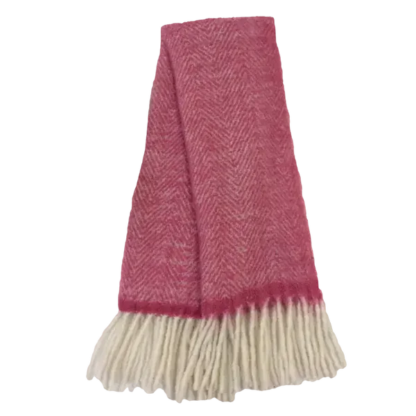 Luxe Statement Plaid | fuchsia beige