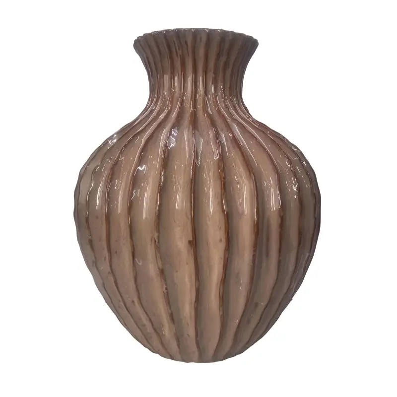 Grote luxe vaas | Mixed Brown