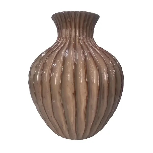 Grote luxe vaas | Mixed Brown