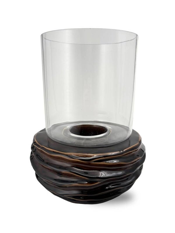 Luxe windlicht Glow L | chocoladebruin