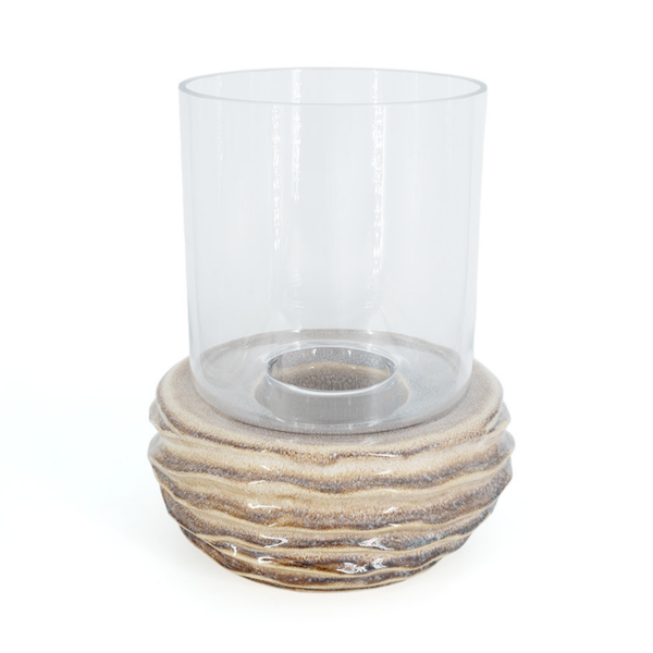 Luxe windlicht Glow L | beige