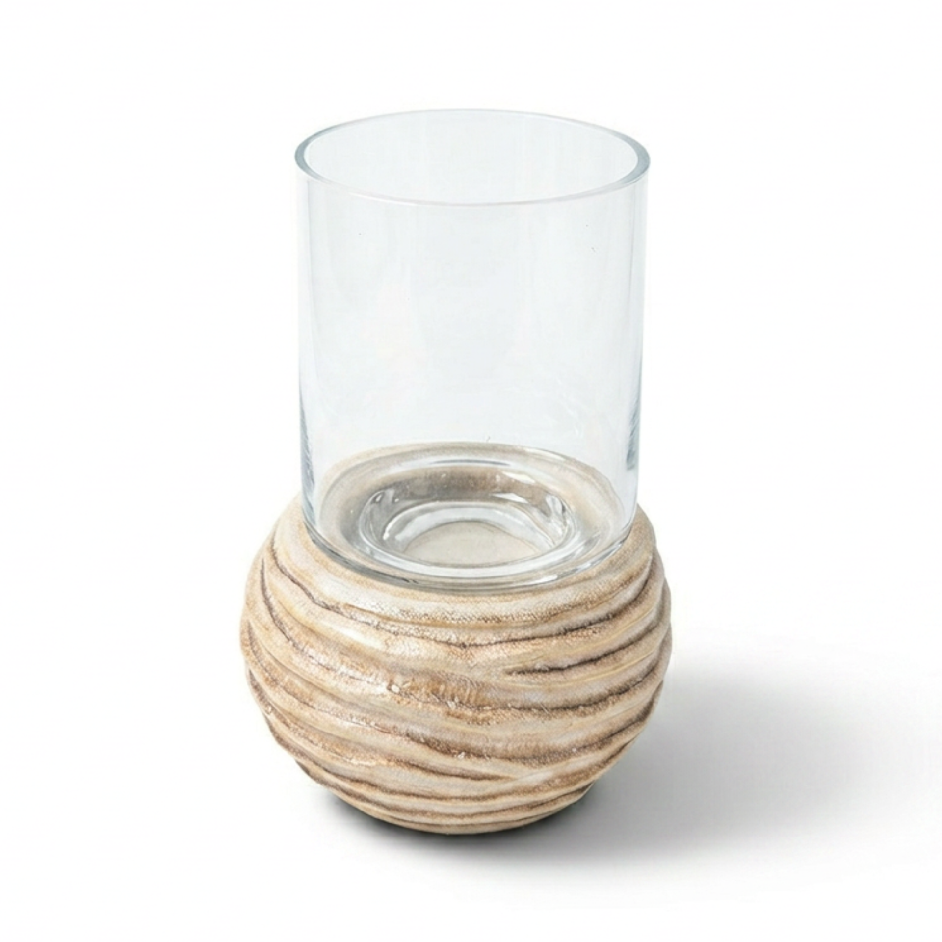 Luxe windlicht Glow M | beige