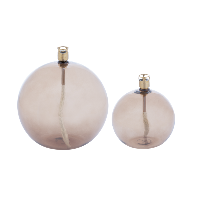 Olielamp Bol champagne | set van 2