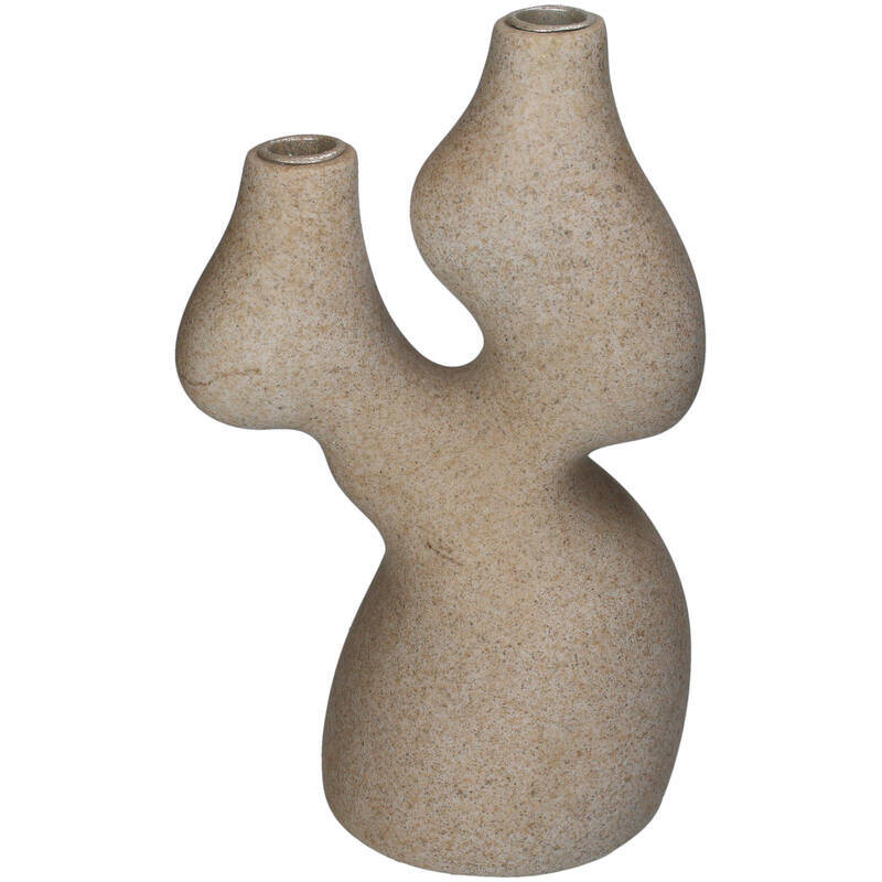 Organische kaarshouder | beige