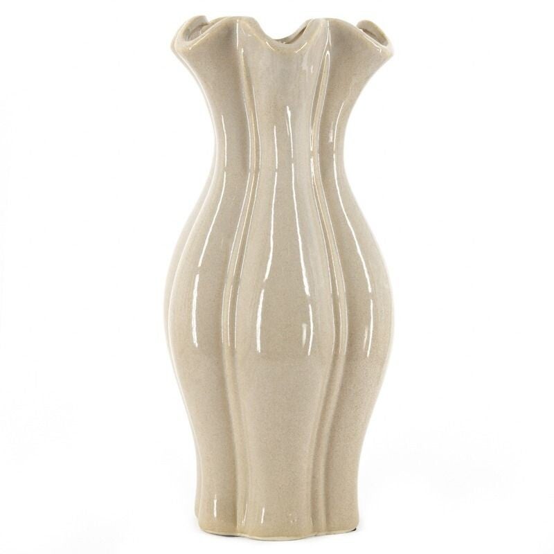 Organische vaas | beige M