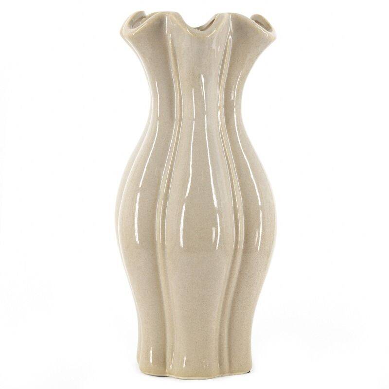 Organische vaas | beige M
