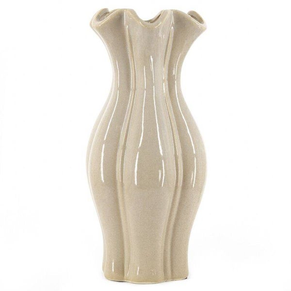 Organische vaas | beige M