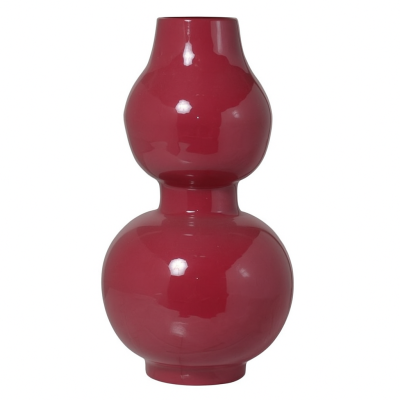 Organische vaas | fuchsia roze M