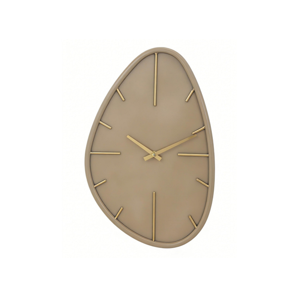 Organische wandklok | beige Ø 48 cm