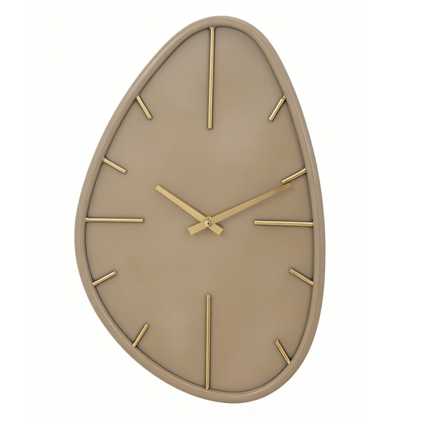 Organische wandklok | beige Ø 71 cm