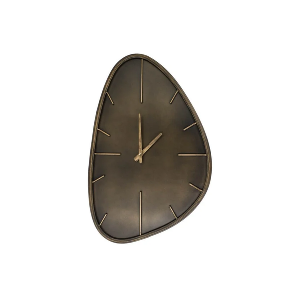 Organische wandklok | brons Ø 48 cm