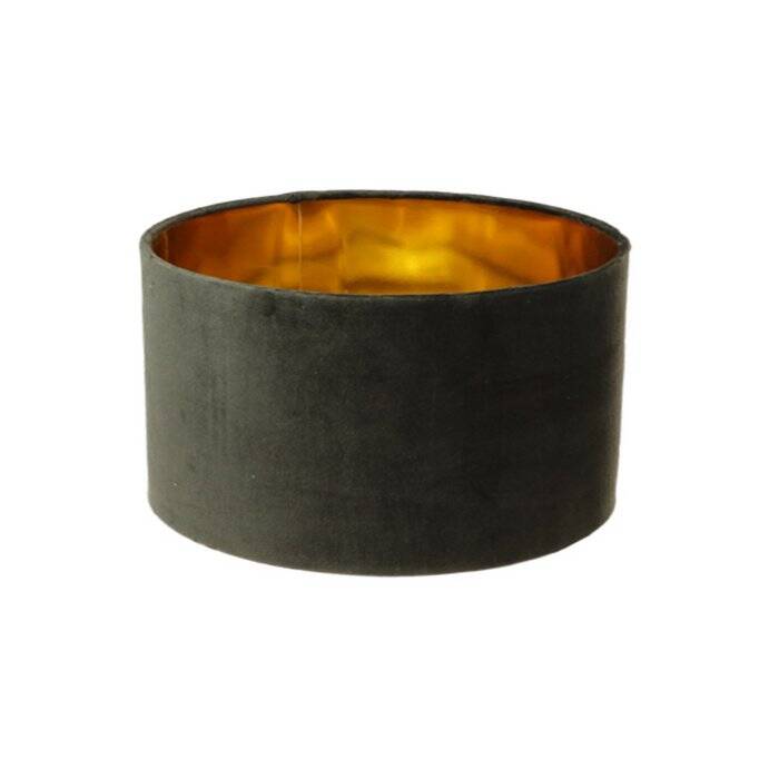 Lamp shade | Black/Gold Velvet