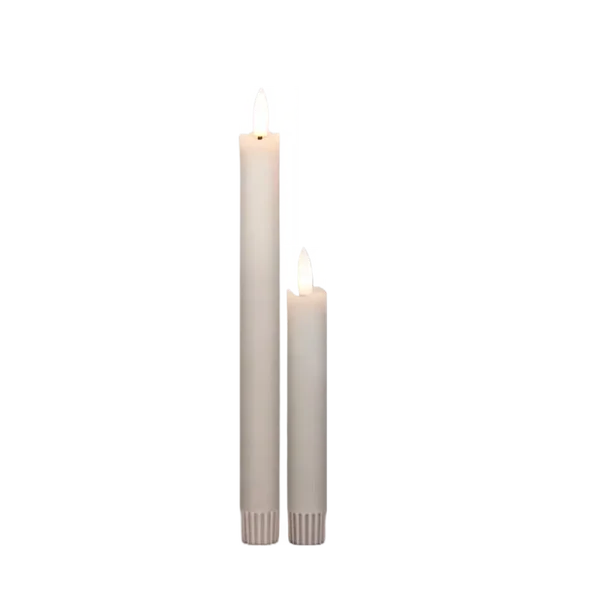 LED dinerkaarsen Lang & Kort | beige