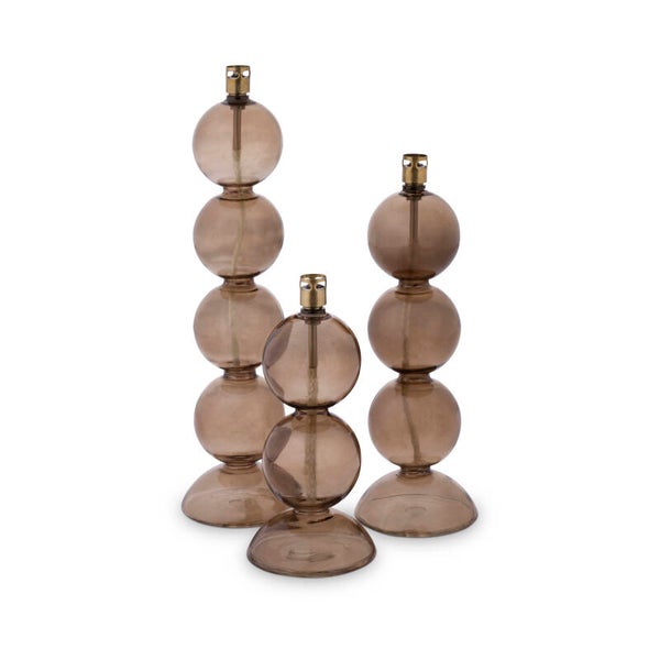 Set van 3 Olielampen Bubble | champagne