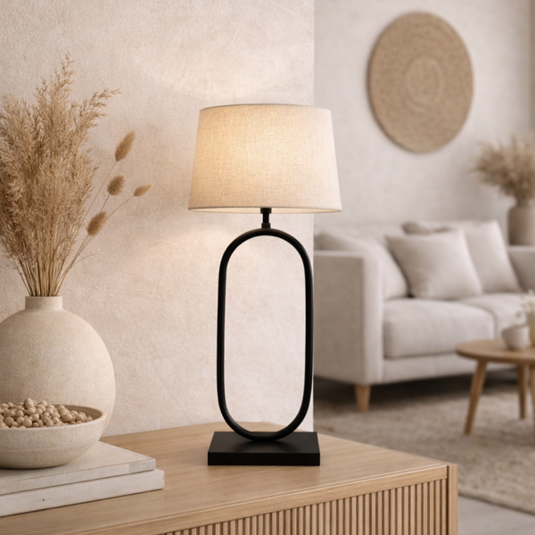 Tafellamp Ovaal | zwart