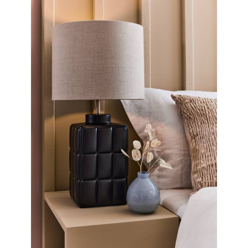 Tafellamp Lux | zwart/beige