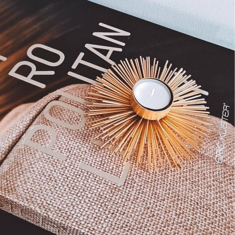 Theelichthouder Prickle | goud