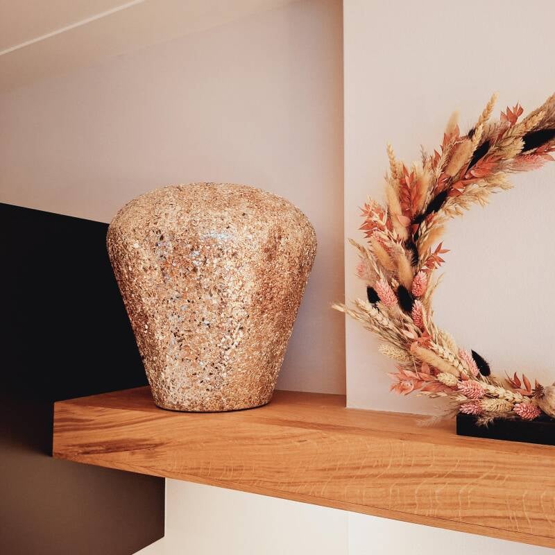 Vaas Mozaïek champagne goud | L