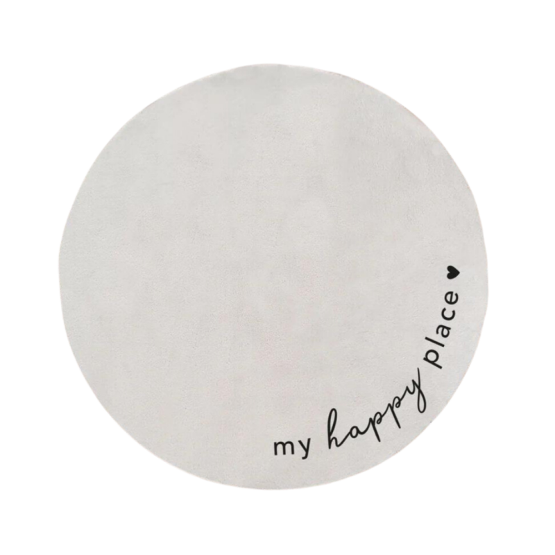 Wasbare loper Rond | Happy Place