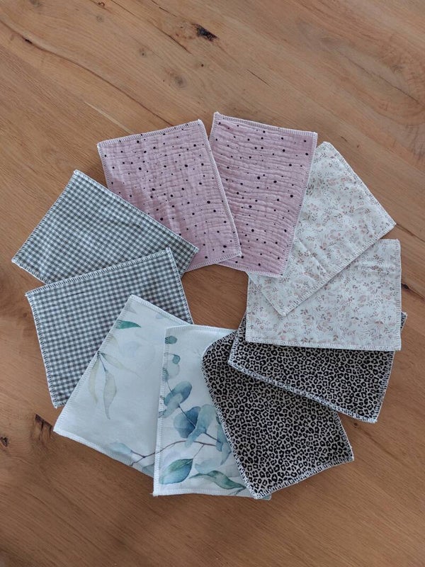 Wasbare doekjes (10 stuks)