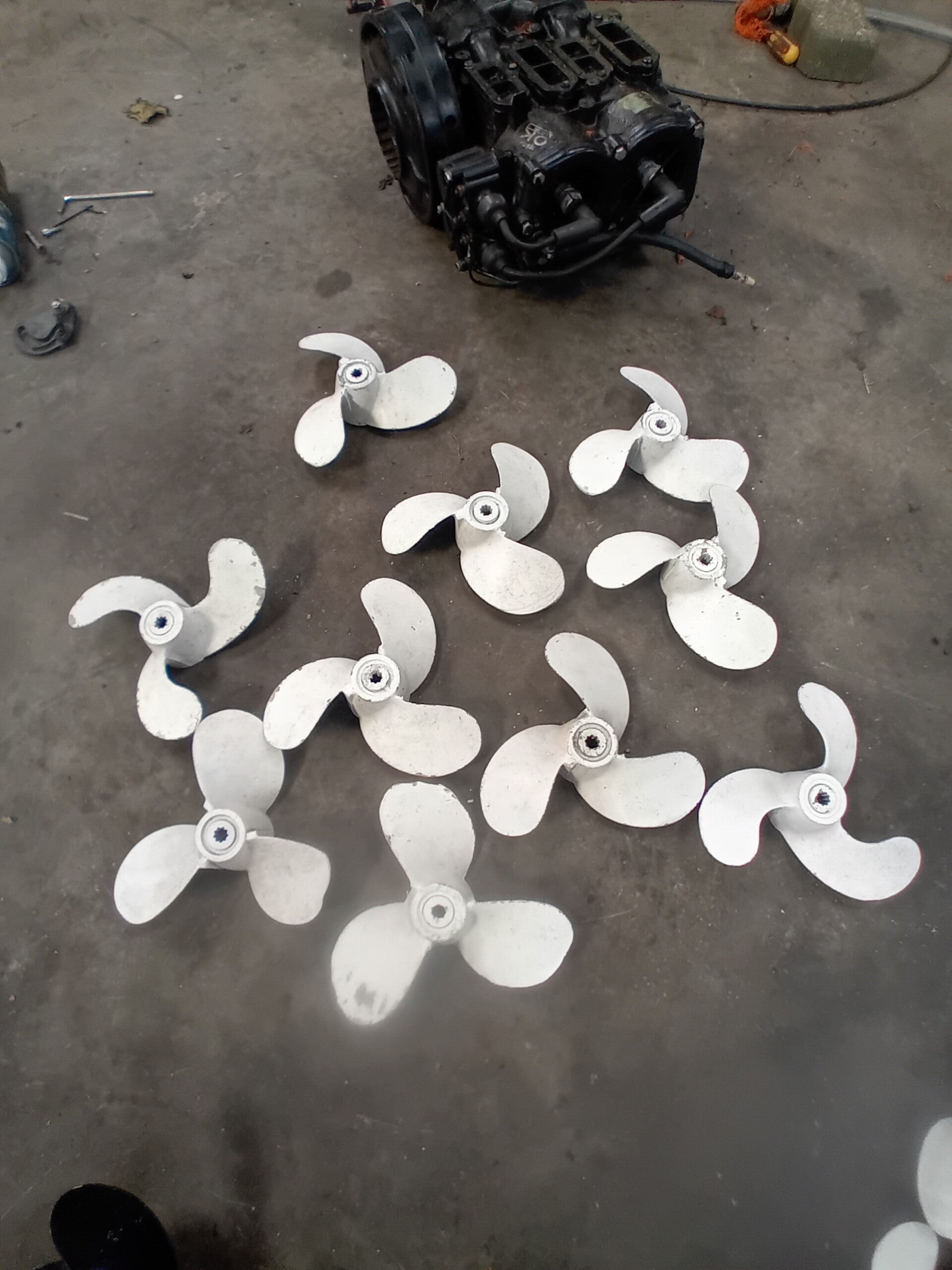 Yamaha mariner 4/5 pk schroef propeller spline