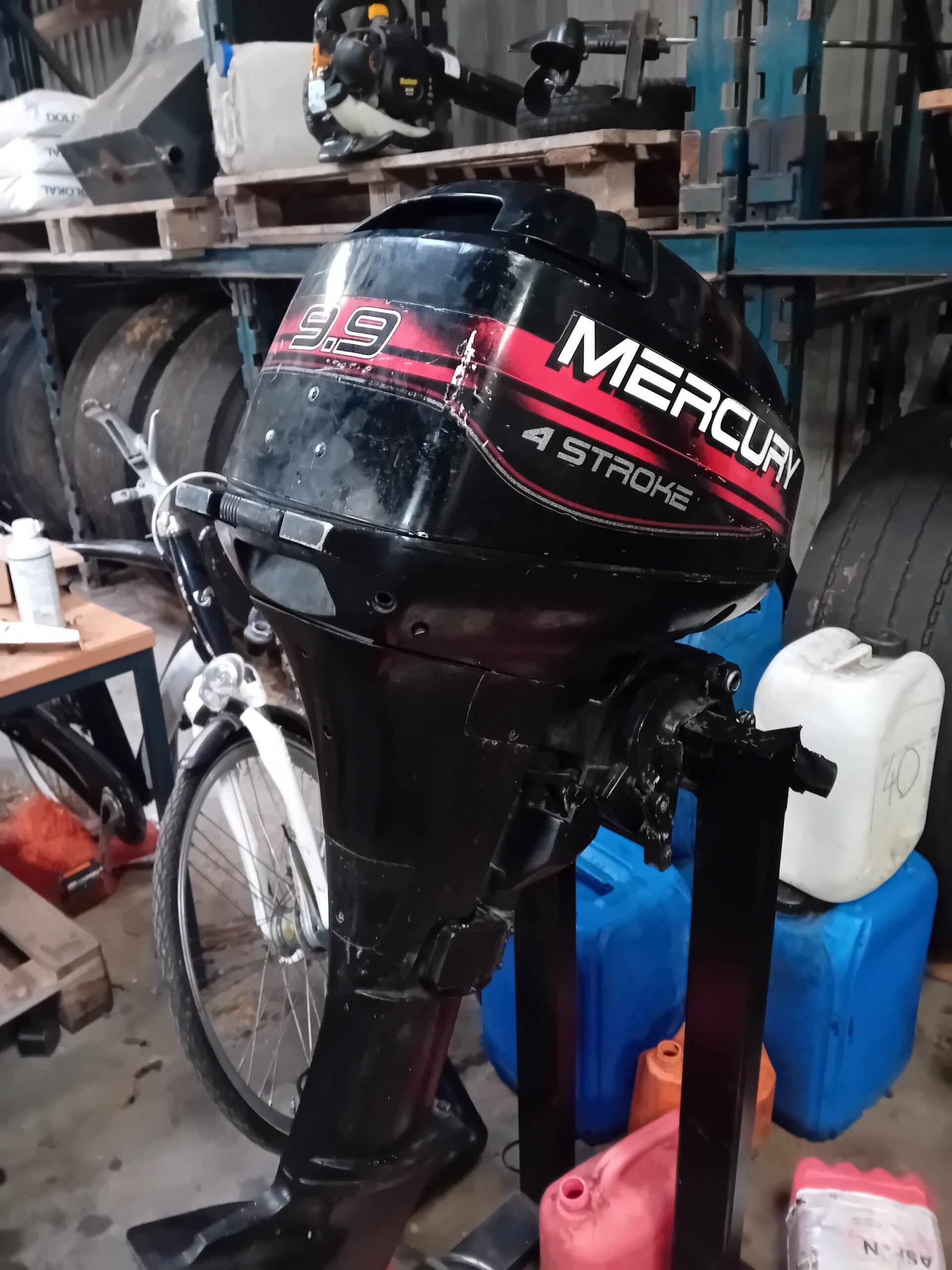 Buitenboordmotor mercury 9.9 pk 4 takt opknapper