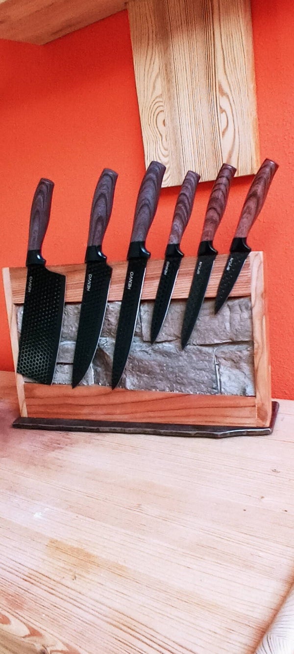 Messerblock aus Altholz