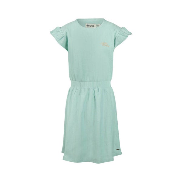 No Way Monday meisjes jurk turquoise 100% katoen
