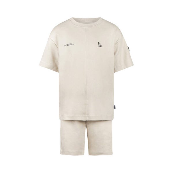 No Way Monday jongens co-ord set lichtgrijs T-shirt broek