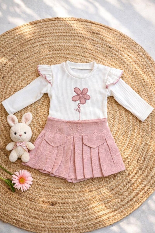 Meisjes set – top met rokje