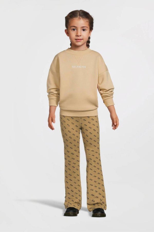 NAME IT flared broek NKFNIKANEL met all over print