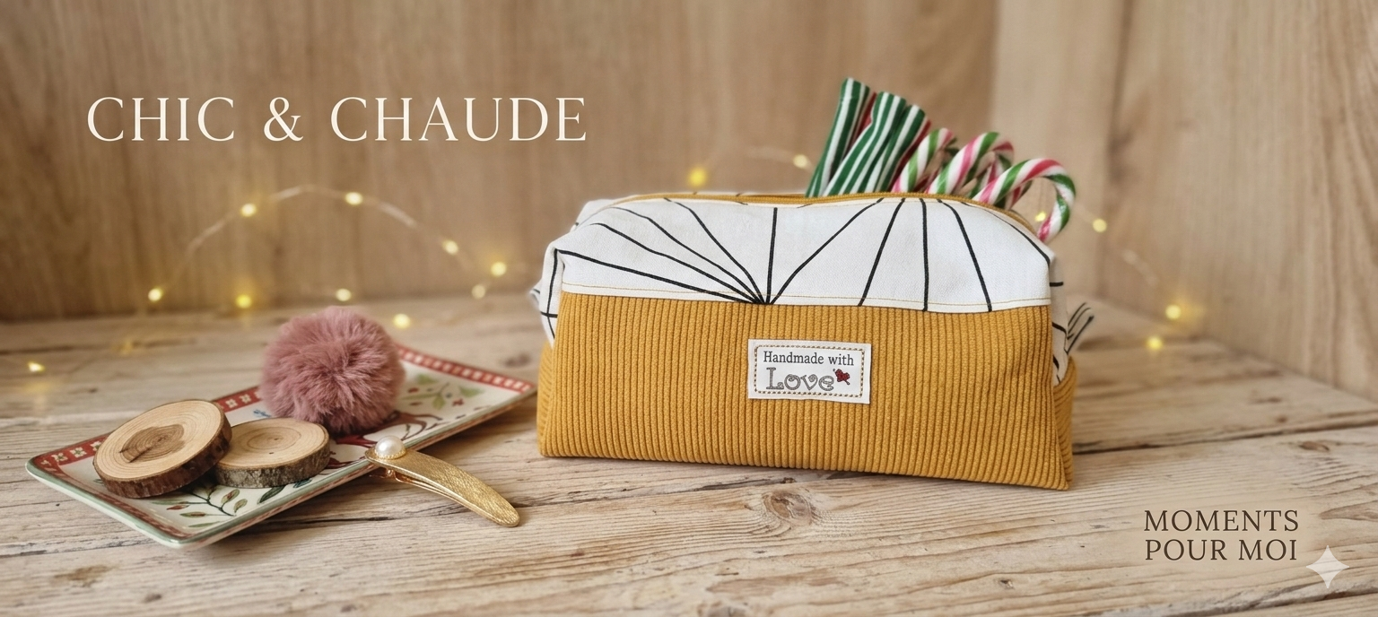Trousse rectangle bi colore jaune