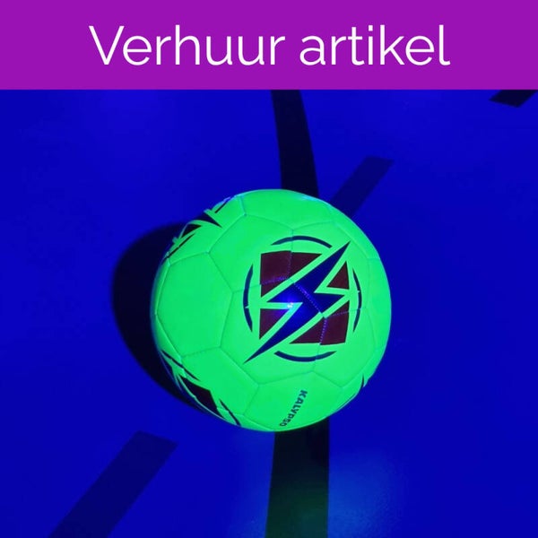 Glow in the dark voetbal geel