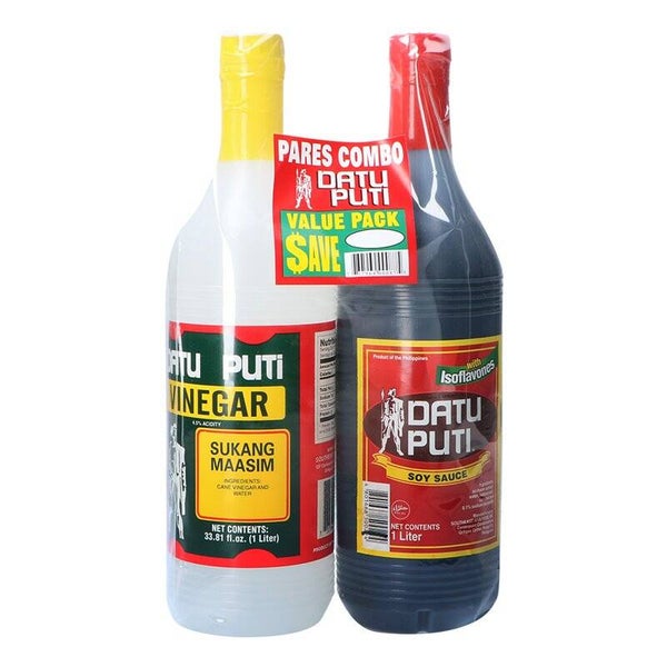 Datu Puti Value Pack Soy Sauce & Vinegar 1L